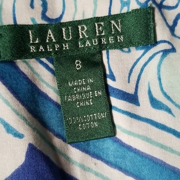 Ralph Lauren Paisley A - Line Skirt - SZ 8 - Picture 2 of 5